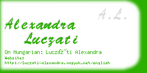 alexandra luczati business card